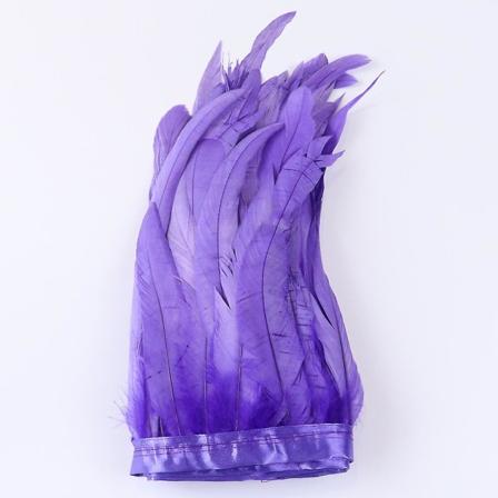 25-30 cm kukon höyhenet reunat hapsut värjätty värikäs luonnollinen kukko höyhen nauha juhla puku vaatteet päähine koristelu Db medium purple 25-30 cm