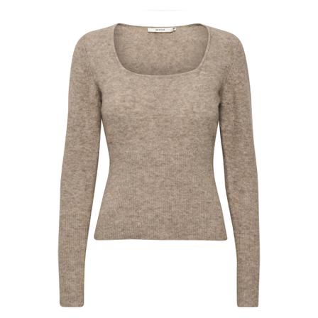 Gestuz, Alpha GZ slim pullover Beige, Dames, Maat:XS