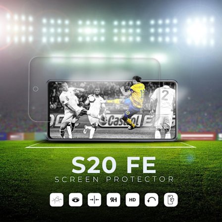 Skärmskydd Samsung Galaxy S20 FE - Härdat Glas Skärmskydd 9H -HD