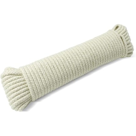 g Line Reb Udendørs Tøj Line Vasketøj Line Udendørs Multipurpose Flettet Bomuld Blød Reb til Have, Kunst og Håndværk | 4mm (20M)