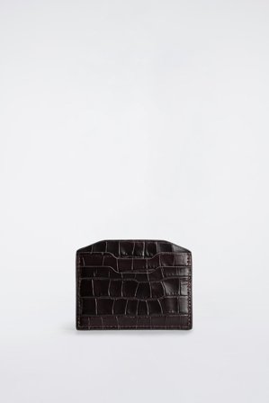 COS Men's Leather Cardholder Wallet in Brown