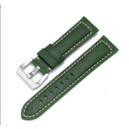 Klokkereim for Apple Watch iWatch 38/40mm mørkegrønn sølvspenne