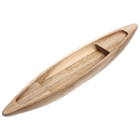 (pow yeah!) Ubehandlet tre båtdekorasjon, ubehandlet båtmodell, tre båtmodell ornament