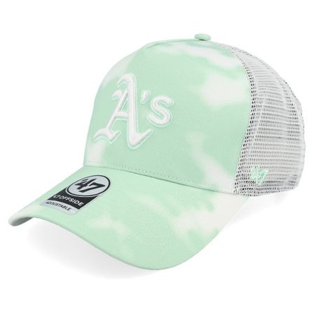 47 Brand - MLB Grön trucker Keps - Oakland Athletics MLB The Clouds Offside Dt Aloe A-frame Trucker @ Hatstore