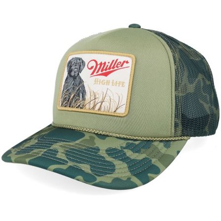 American Needle - Grön trucker Keps - Miller Mallard Foamy Camouflage/Dark Green A-Frame Trucker @ Hatstore