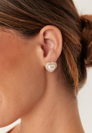 LILY AND ROSE Athena Earrings Ivory Onesize