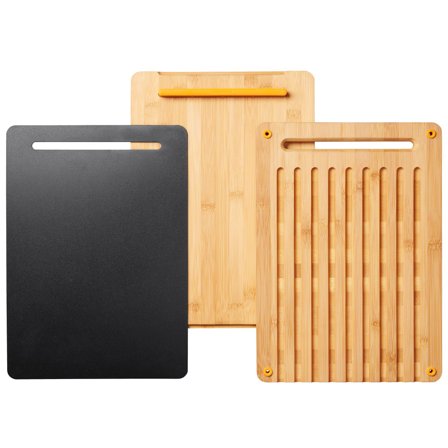 Fiskars Leikkuulauta Functional Form 3-osaa Bambu