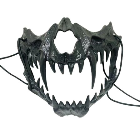 Halloween Mask Masquerade Rollspel Vargulv Mask Halv Ansikte Dödskalle Skräck Mask