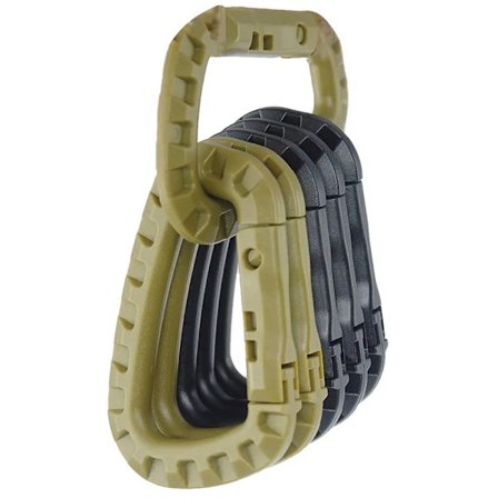 5 bitar 8,5cm Tactical Ryggsäck Spänne Snabb Taktiskt Karbinhake Plast Krok D Shape