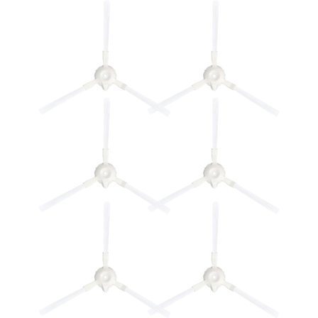 Kompatibel pakke med 6 udskiftningssidebørster til Tefal Rowenta X-plorer Series 75 RG7687 robotstøvsuger