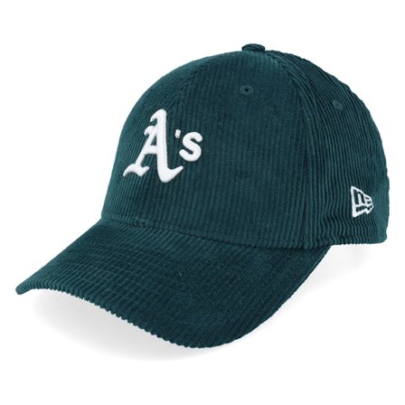 New Era - MLB Green adjustable Czapka Z Daszkiem - Oakland Athletics Corduroy 9FORTY M-Crown Dark Green Adjustable @ Hatstore