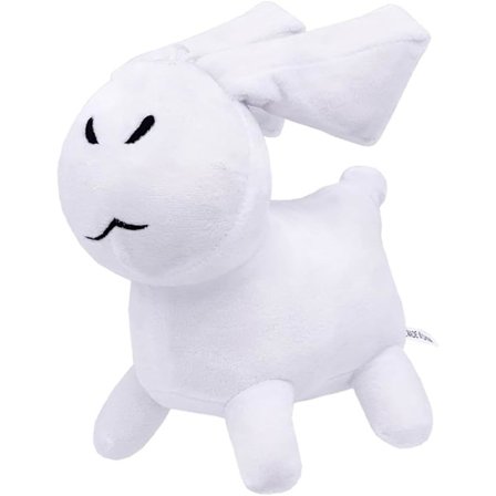 Forsaken Gubby hvit kanin Plysj høy 18cm, sympatisk kosedyr, lekebarn for fans, gutter og jenter