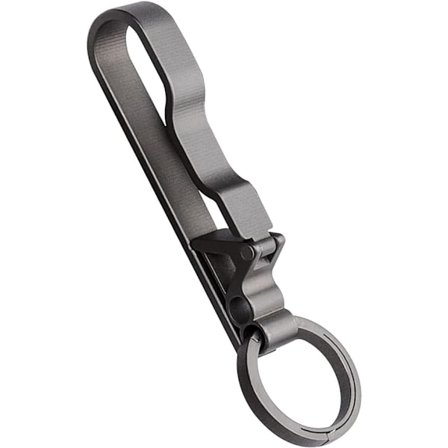 Titanium bælte nøglering, hurtigudløser bæltering nøglering holder, hurtig rel