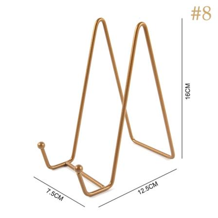Iron Art Magazine Display Stand Opvask Stativ Tallerken Skål Billede Fr Brown L