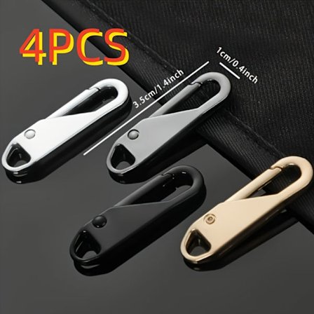 Udskiftnings lynlås vedhæng | Velegnet til sorte taskestropper på rejsetasker, tøj