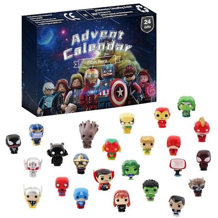 Blind Box Julekalender Nedtelling Avengers 24 Figur Festdekorasjoner Utstyr Barnegave