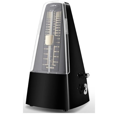 Mekaaninen metronomi, piano, viulu, kitara, zither, erhu