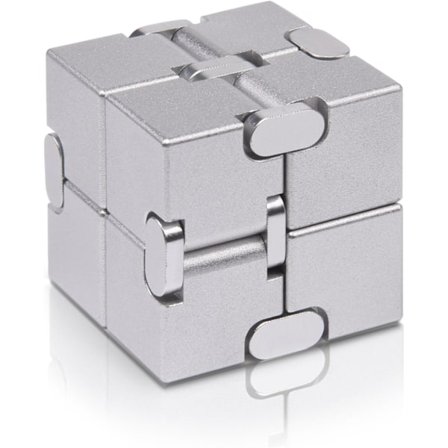 Fidget Cube ny versjon Fidget Finger Toys - Infinity Cube i metall for stress- og angstlindring/ADHD, ultraholdbare sensoriske gaver