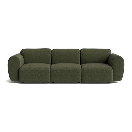 Friday 3-Sitzer-Sofa in Boston Grün, modernes Design, gemütliche Polsterung für Wohnzimmer, zeitloser Stil, hochwertige Verarbeitung, 78cm