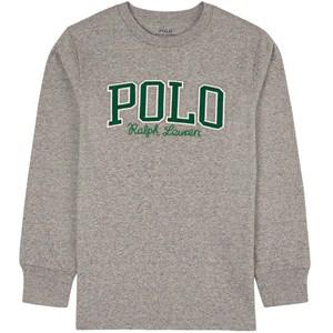 Kids - Ralph Lauren Branded T-shirt Grey Melange 6-7 Years - Tops - 6-7 years - Grey - Junge