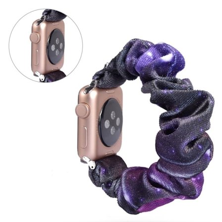 Apple Watch Series 5 44mm mönster trasa klockarmband - Galaxy