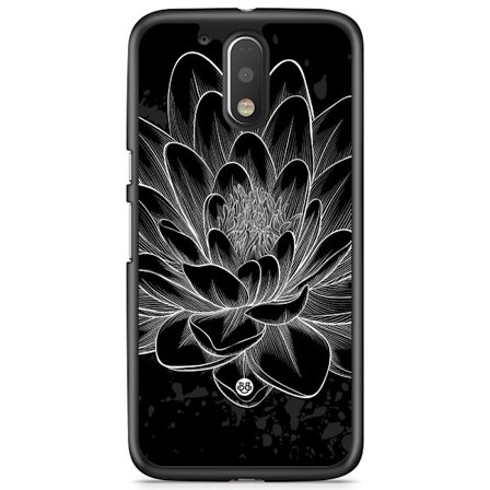 Bjornberry Skal Moto G4/G4 Plus - Svart/Vit Lotus