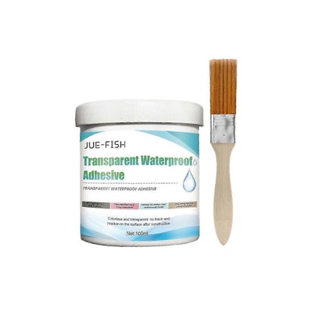 Transparent Vanntett Tetningsmasse - Lekkasjesikker Akryl & Silikonlim for Kjøkken, Bad, Tak & Veggreparasjon - Enkel, Holdbar, Ikke-Giftig, Klar