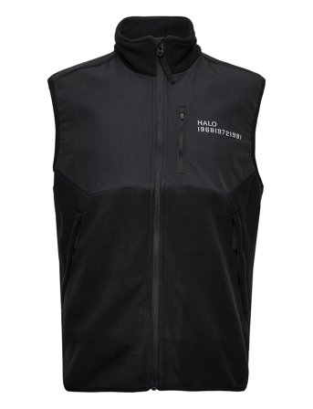 Halo Blocked Fleece Vest Black HALO