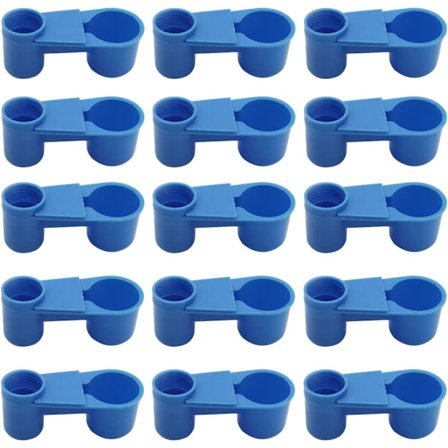 15 stk. Automatisk fugledrikker-foderautomat i plast til sodavand, vandflaske eller Pi