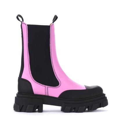 Ganni Ankle Støvler Pink, Dame, Størrelse: 40 EU