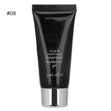 Nagelkonst Temperaturförändring Professionell UV-Gel Snabb Nagel Extensions Gel 30ml (Typ 08)
