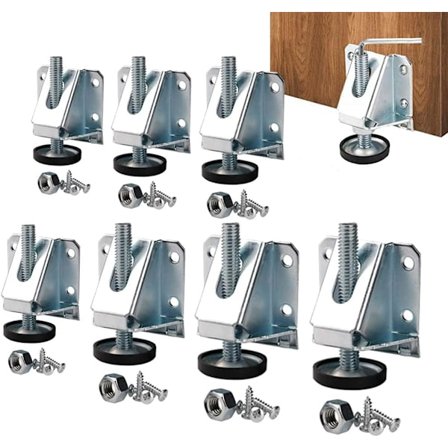 8 st justerbara nivelleringsfötter för möbler, tunga möbelfötter, Anti-Shake Glide Carpet Furniture Table Legs Floor Protector för bord, hyllor, 