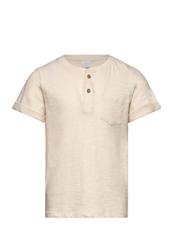 Top Ss Essentials W Placket Lindex Beige
