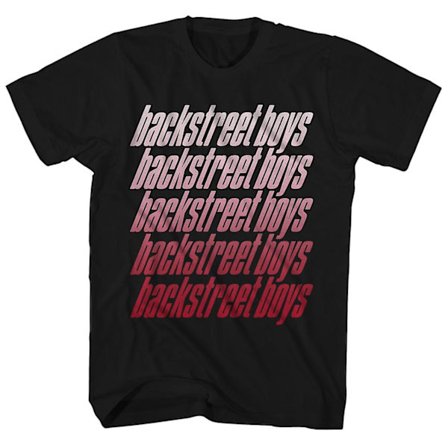 Backstreet Boys T-shirt Repeat Logo Backstreet Boys Shirt M