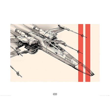 Star Wars Episode VII (X-Wing Pencil Art)