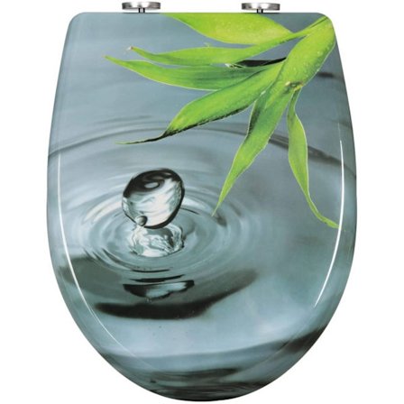 Rootz Soft Close wc-istuin - Duroplast kylpyhuoneen kansi - Pikavapautustoiminto - Antibakteerinen - 45,5 cm x 37,1 cm - Monivärinen