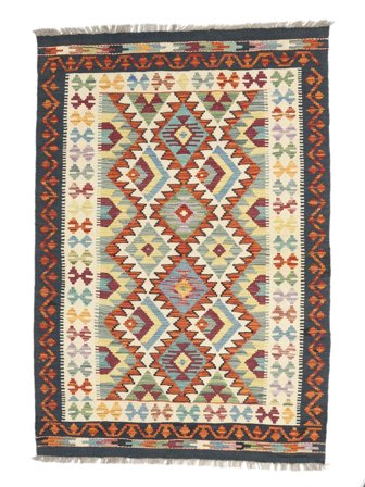 Malý Kelim Afghán Old Style Koberec 100X148 Vlna