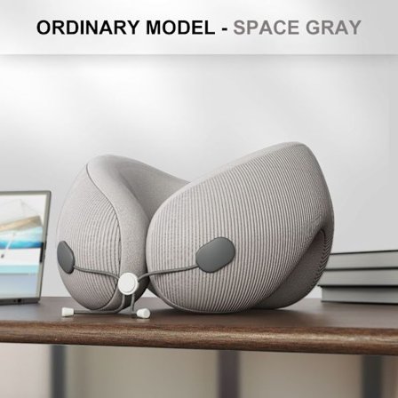 Monitoiminen matkatyyny sähköisellä niskahierojalla ja U-muotoisella muistivaahtovärinällä ja lämmityksellä, perusversio A