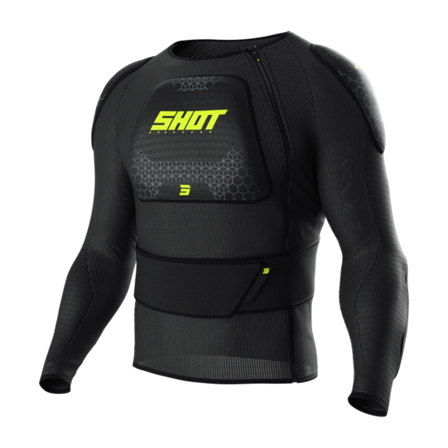 Ochranná Vesta Shot Airlight Černá/Neonová/Žlutá M