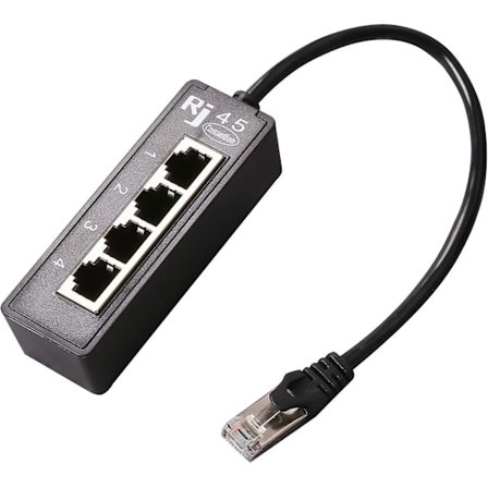 RJ45 Ethernet Splitter Kabel, RJ45 1 Han til 4 x Hun LAN Ethernet Splitter Adapter/Tilpasset Netværkskabel Super Cat5, Cat5e, Cat6, Cat7 LAN Ethernet