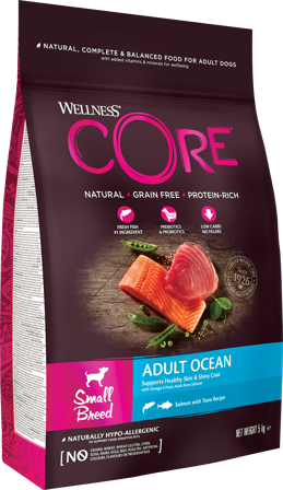 CORE Petfood - Dog Adult Adult Ocean Small Breed Salmon & Tuna Dry 5 kg - Hund - Hundefôr & hundemat - Tørrfôr for hund - ZOO.no