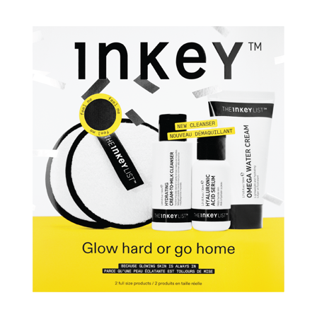 The Inkey List Glow Hard or Go Home Set, 1 sett