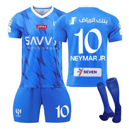 23-24 Al-Hilal Saudi FC Hemma Jalkapallopaita Lapsille nro 10 Neymar