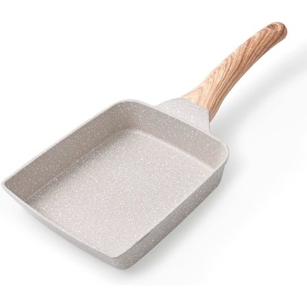 Omelettpanne Eggpanne, Non-stick Egg Stekepanne, Sunn Granitt Egg Stekepanne for Frokost