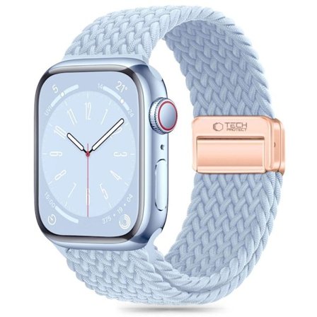 Tech-Protect Apple Watch (38/40/41mm) Armbånd NylonMag - Babyblå