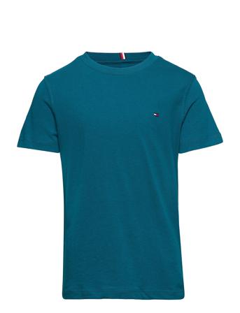 Essential Cotton Tee S/S T-shirt Blå Tommy Hilfiger