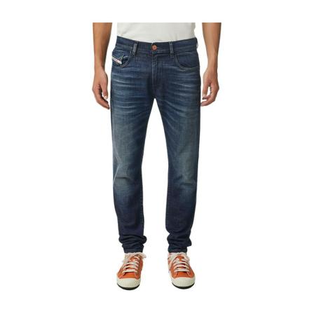 Diesel, Jeans- D-Strukt 09B03 Blauw, Heren, Maat:W31 L30,elastaan