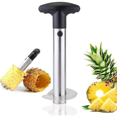 Ananas Cutter Corer Slicer Peeler, Rustfritt Stål Slicer Stem Remover Cutter Tool