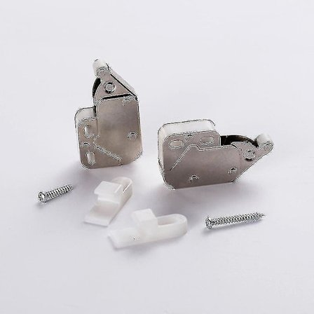 2 stk. Mini Push Catch Latch Kabinetter Campingvogn Autocamper Skabslåger Skabslås Med Kryds Nøgler F