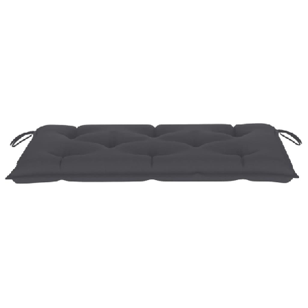 Vidaxl Bänkdyna För Trädgården Antracit 110x50x7 Cm Tyg Antracit